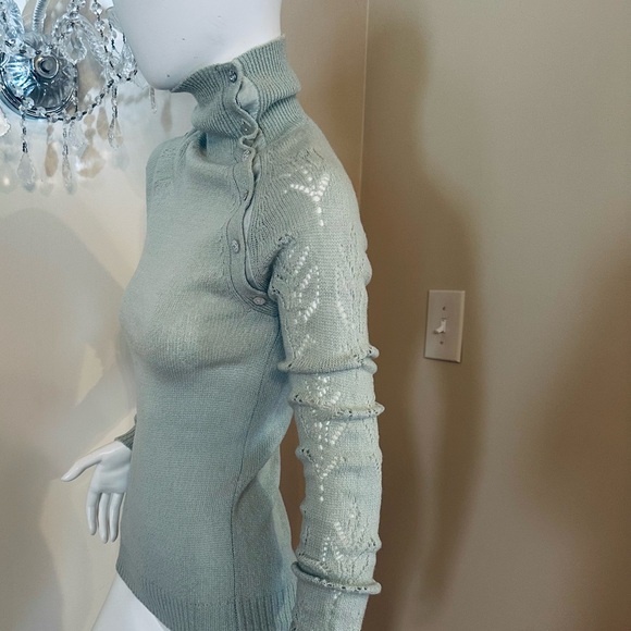 Rebecca Taylor Long Sleeve Turtleneck Sweater Womens Size M - Picture 12 of 13